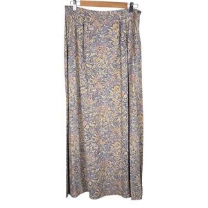 NWT Vintage Y2K Sigrid Olsen Sport Purple Floral Skirt Boho Cottagecore Size 10